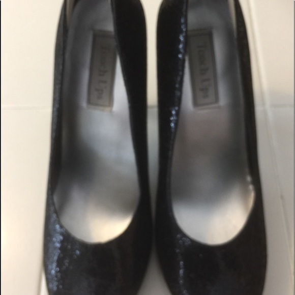 TouchUps Candice Black Shimmering Pumps Size 9 - Picture 2 of 6