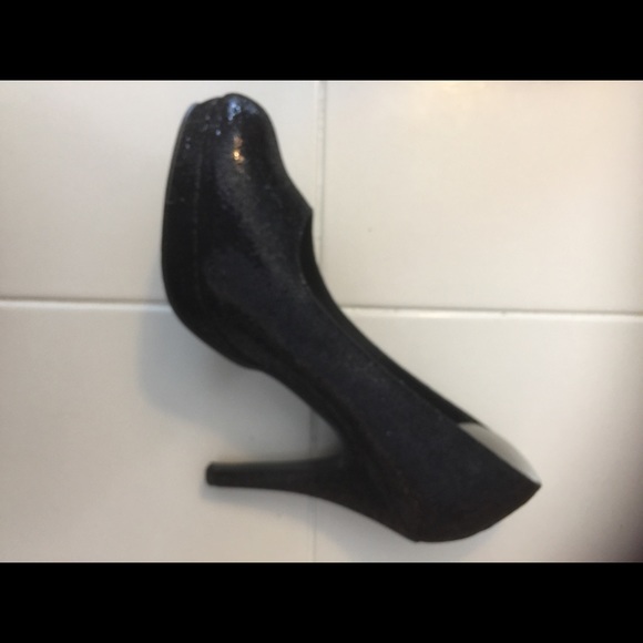 TouchUps Candice Black Shimmering Pumps Size 9 - Picture 4 of 6