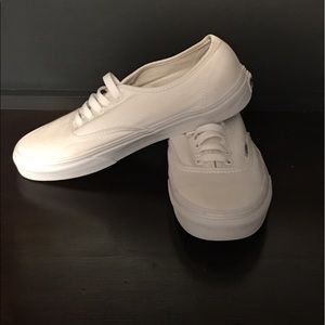 Vans Authentic White Skate Shoes