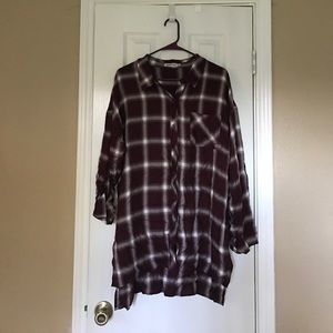 Plaid Long-Sleeve Shirt