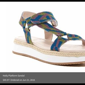 HOLLY PLATFORM SANDLE SHELLYS LONDON
