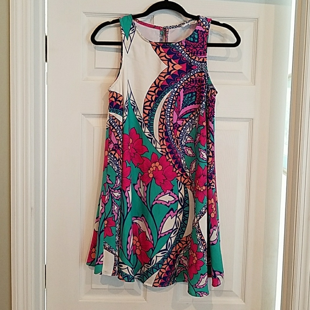 Sleeveless A-line dress