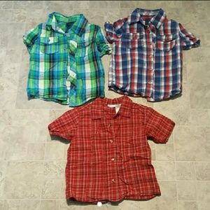 Lot Bundle of Boys 4T Button Up Shirts