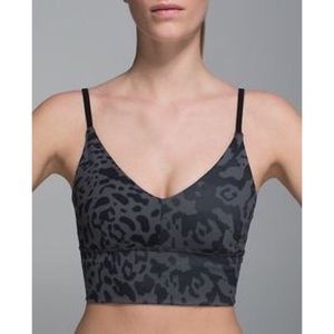 Lululemon Gray & Black leopard solo bra