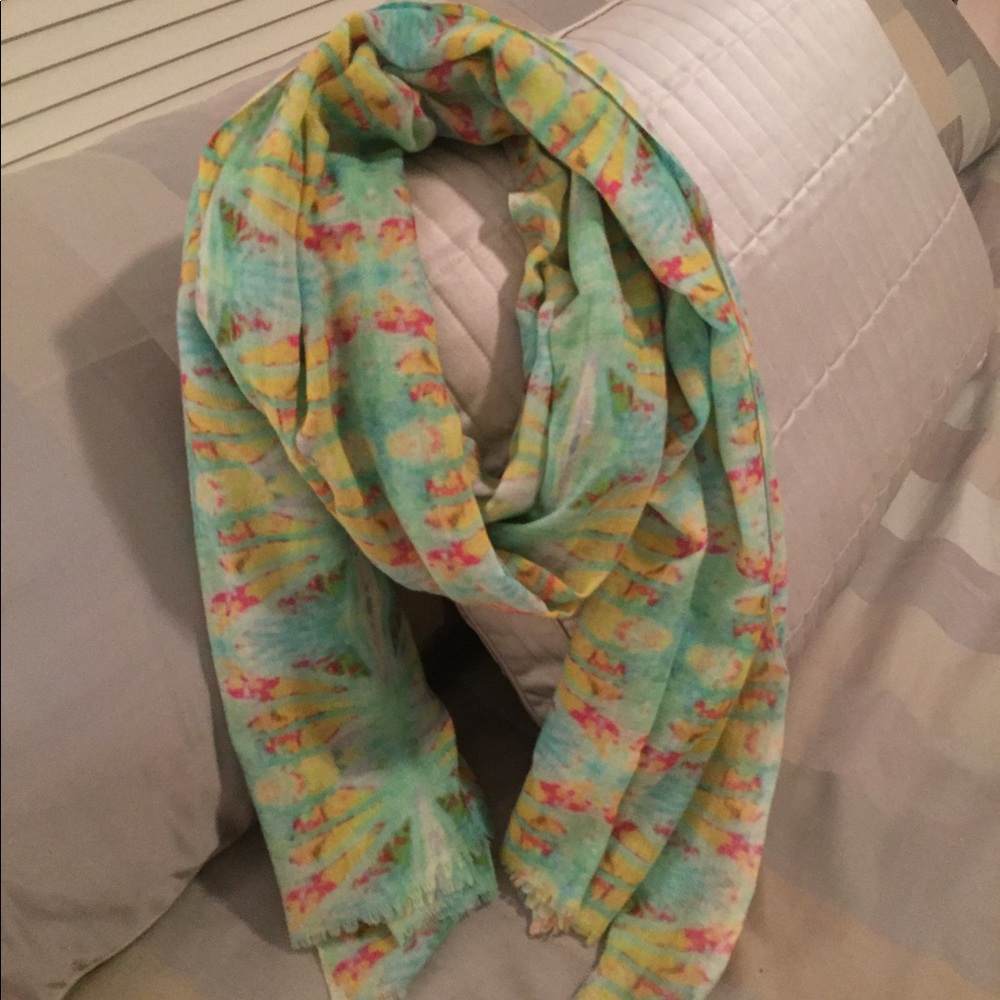 Multicolor wrap scarf