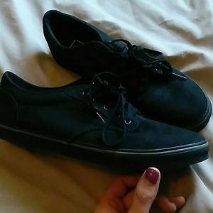 Black vans canvas sneakers