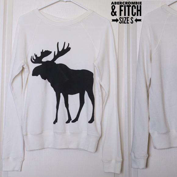 Abercrombie & Fitch Tops - Abercrombie&Fitch logo graphic crew sweatshirt S