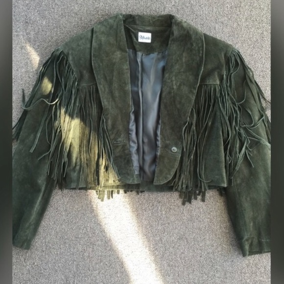 fringe crop jacket