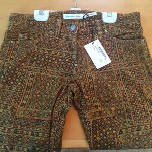 Isabel Marant "Itzel" skinny printed cords FR38