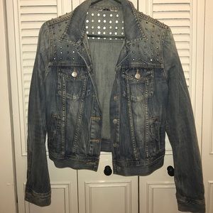 Talula sz S studded denim jacket