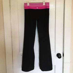 Lululemon Reversible Groove Pant - Pink and Black