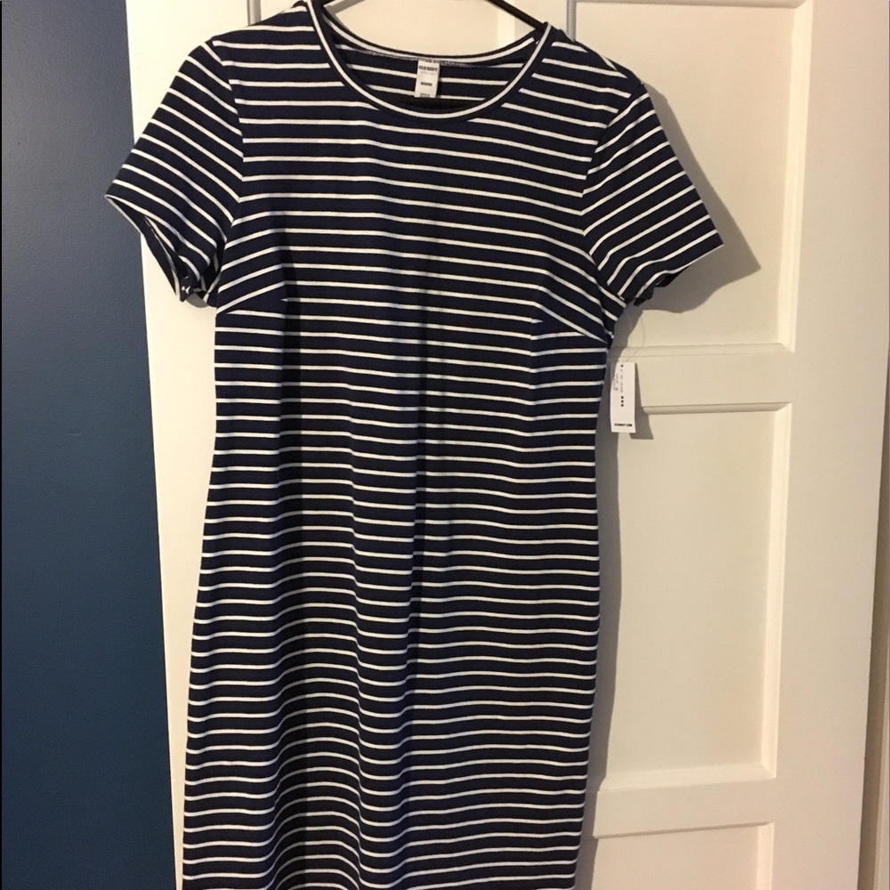 Navy striped Dress