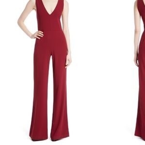 Alice and olivia double v-neck jumpsuit size 0