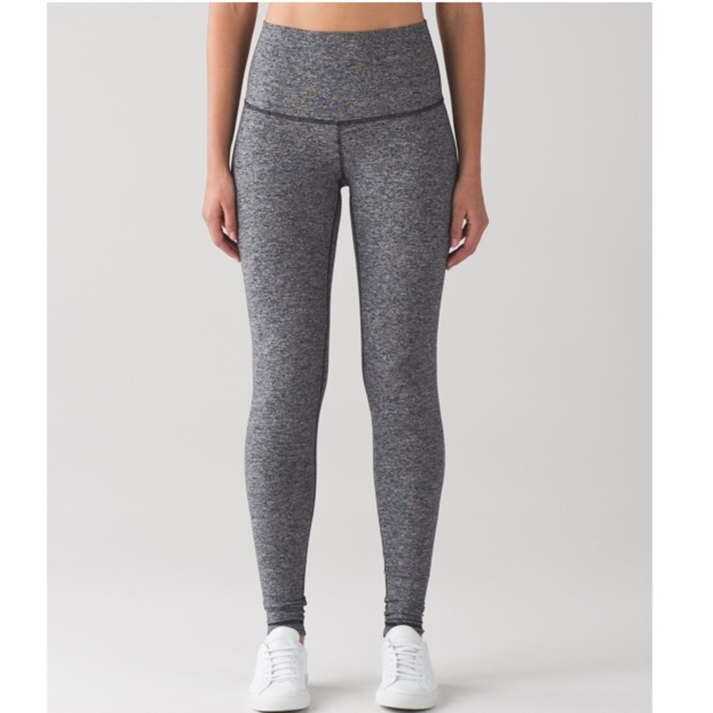 Heathered slate high rise Lululemon Wunder Under
