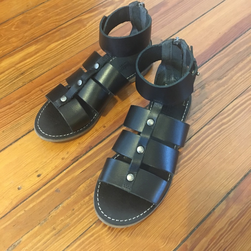 Madewell Rowan gladiator sandal in black
