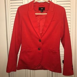 H&M sz 4 red blazer