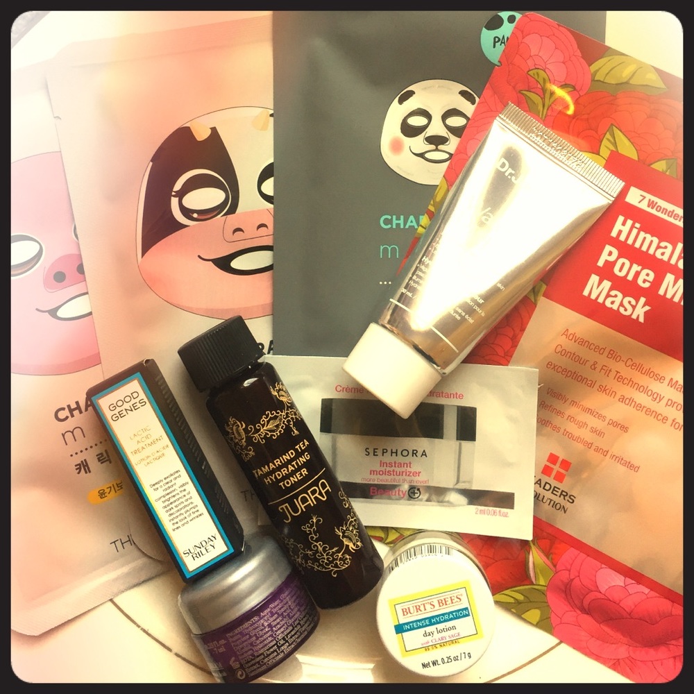 Sheet mask & skin care sample set!