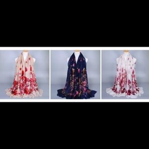 Spring and Summer Floral Scarf Hijab