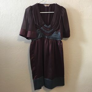 Wine colored party dress