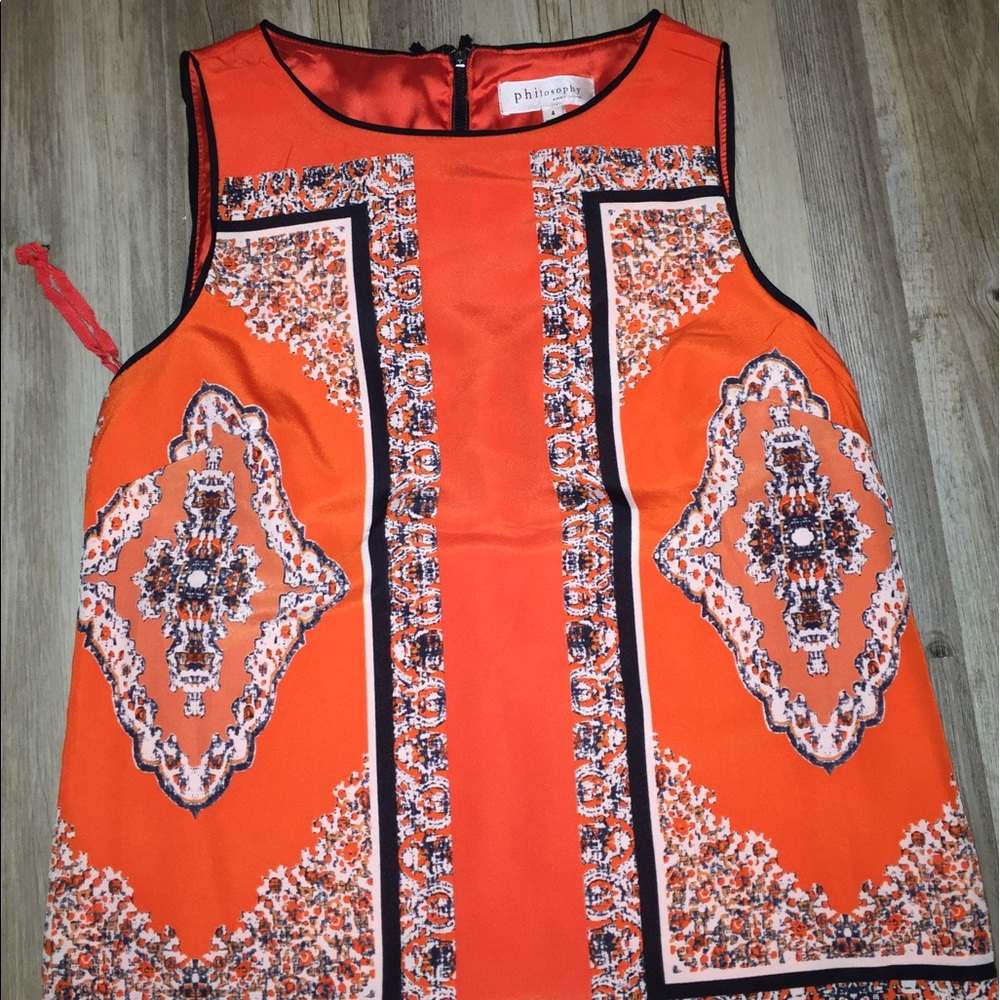 Orange tank top