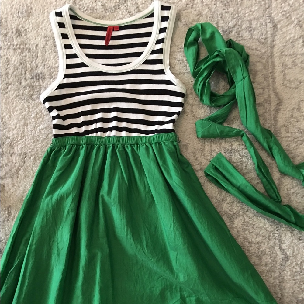 Anthropologie cotton and silk dress size small