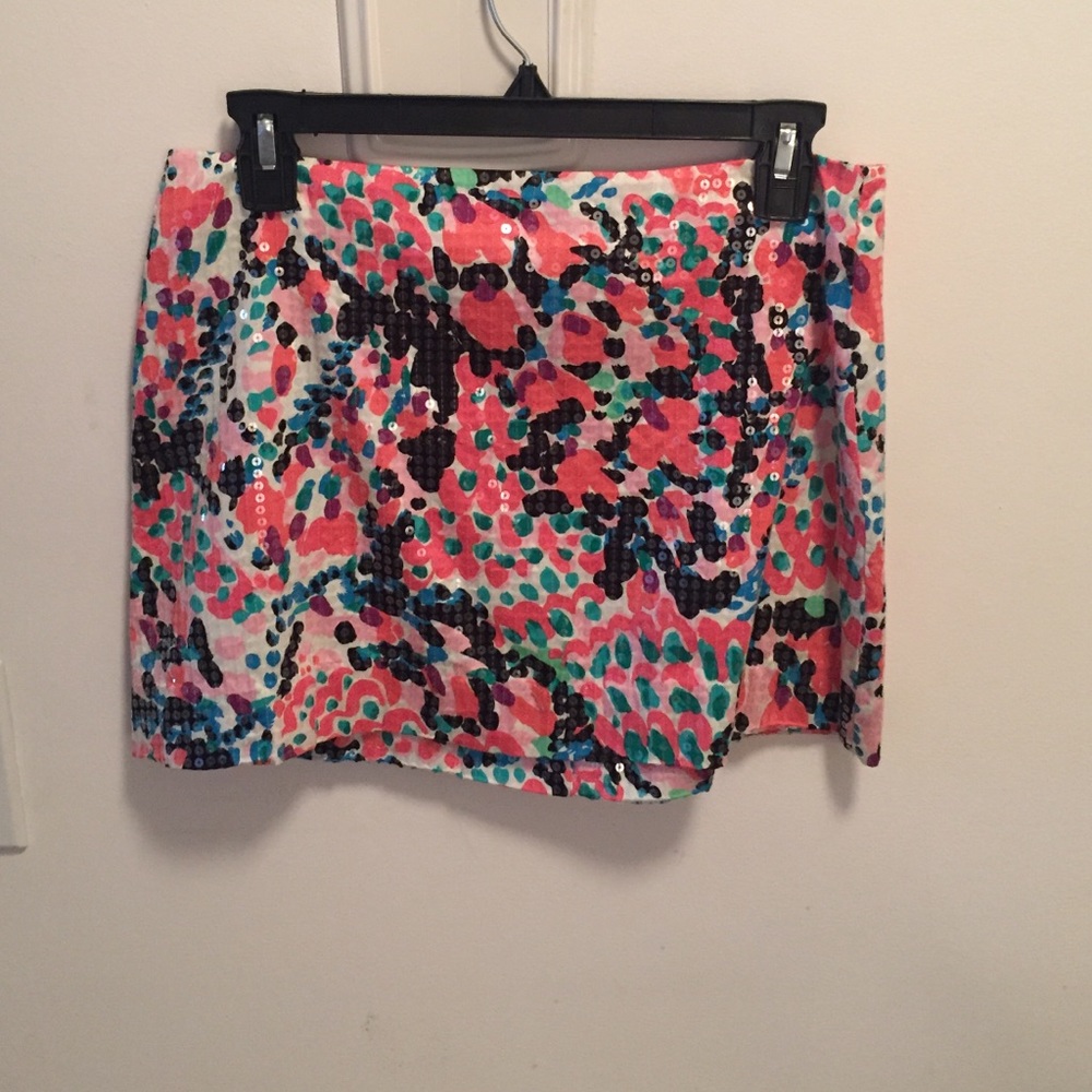 Lilly Pulitzer sequin mini skirt 0