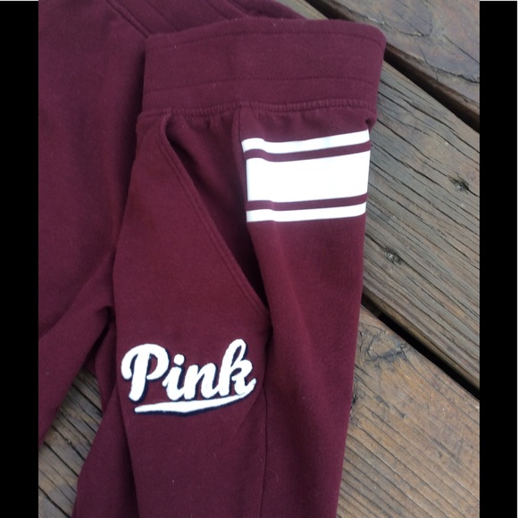 PINK Victoria's Secret Pants - VS Secret Joggers Sz Small Ankle Zips