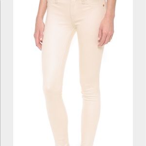 7 for all mankind leather skinny