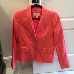 NWOT J crew linen schoolboy blazer