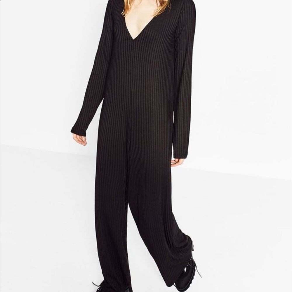 Zara Trafaluc wide Leg bodysuit