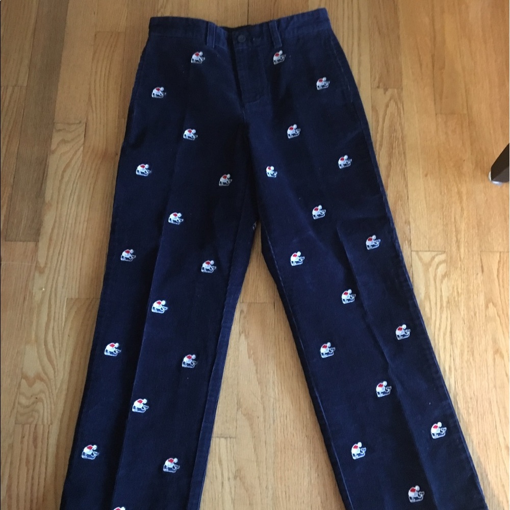 VV Santa Whale Embroidered Corduroy Pants Size 12