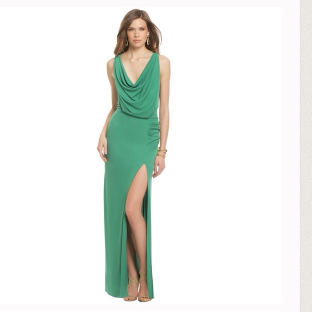 BCBG BNWOT Green Gown