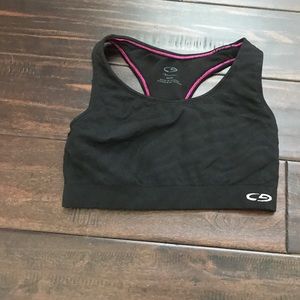 Champion sports bra size medium black