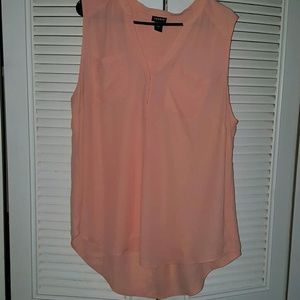 Torrid Peach Spring sleeveless shirt.