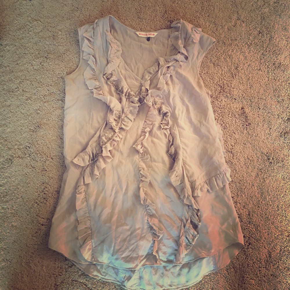 Rebecca Taylor silk beaded top