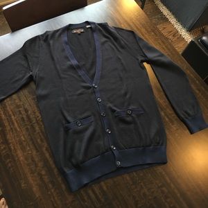 Ben Sherman Black & Blue Cardigan S