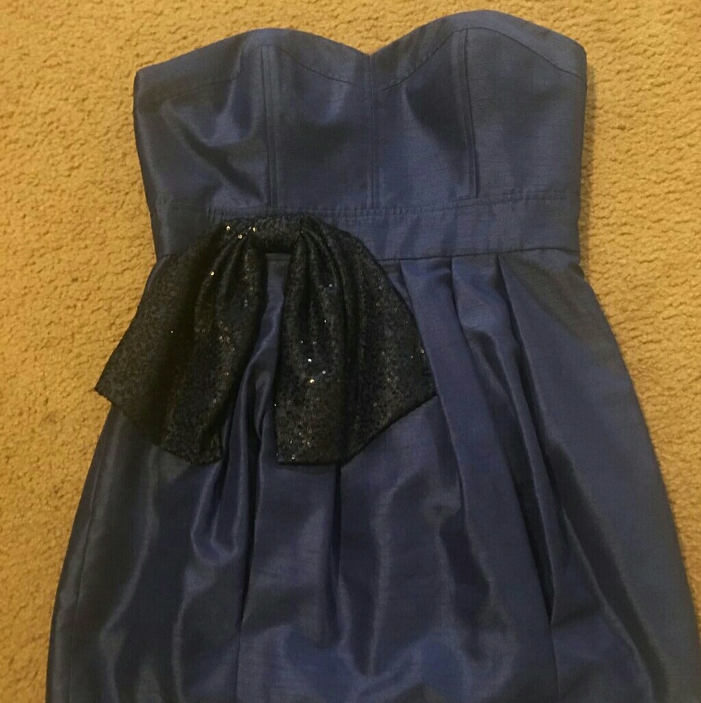 Love Carmen Mini Bustier Dress with Sequin Bow
