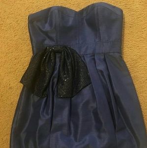 Love Carmen Mini Bustier Dress with Sequin Bow