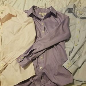 3 Size 6 Banana Republic button down shirts.