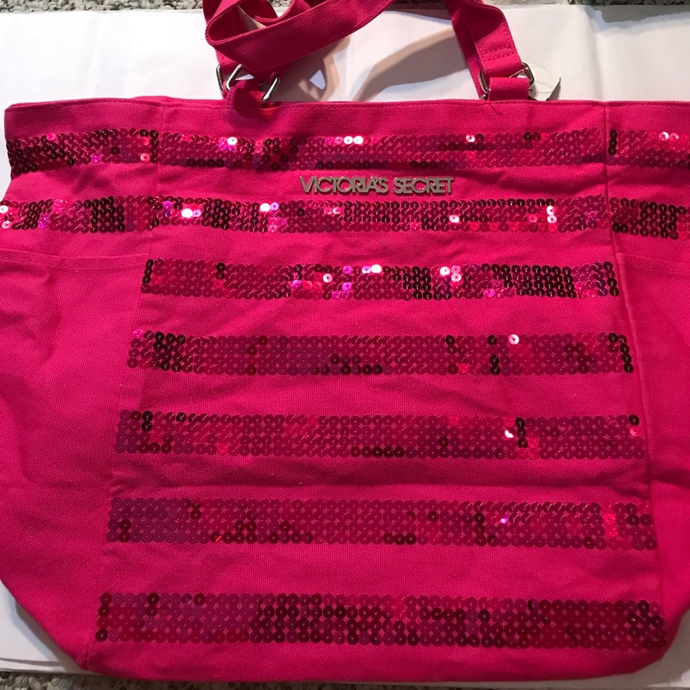NWT Victoria's Secret sequined tote bag