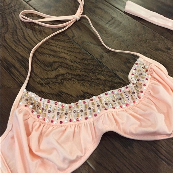 Victoria's Secret Jeweled Swim Top - Picture 1 of 5