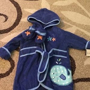 Koala shower robe with slippers brand new with tag