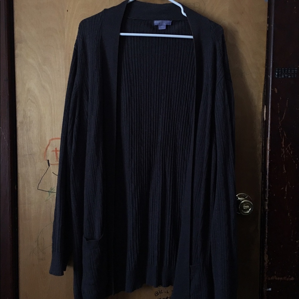 Gray Pocket Cardigan