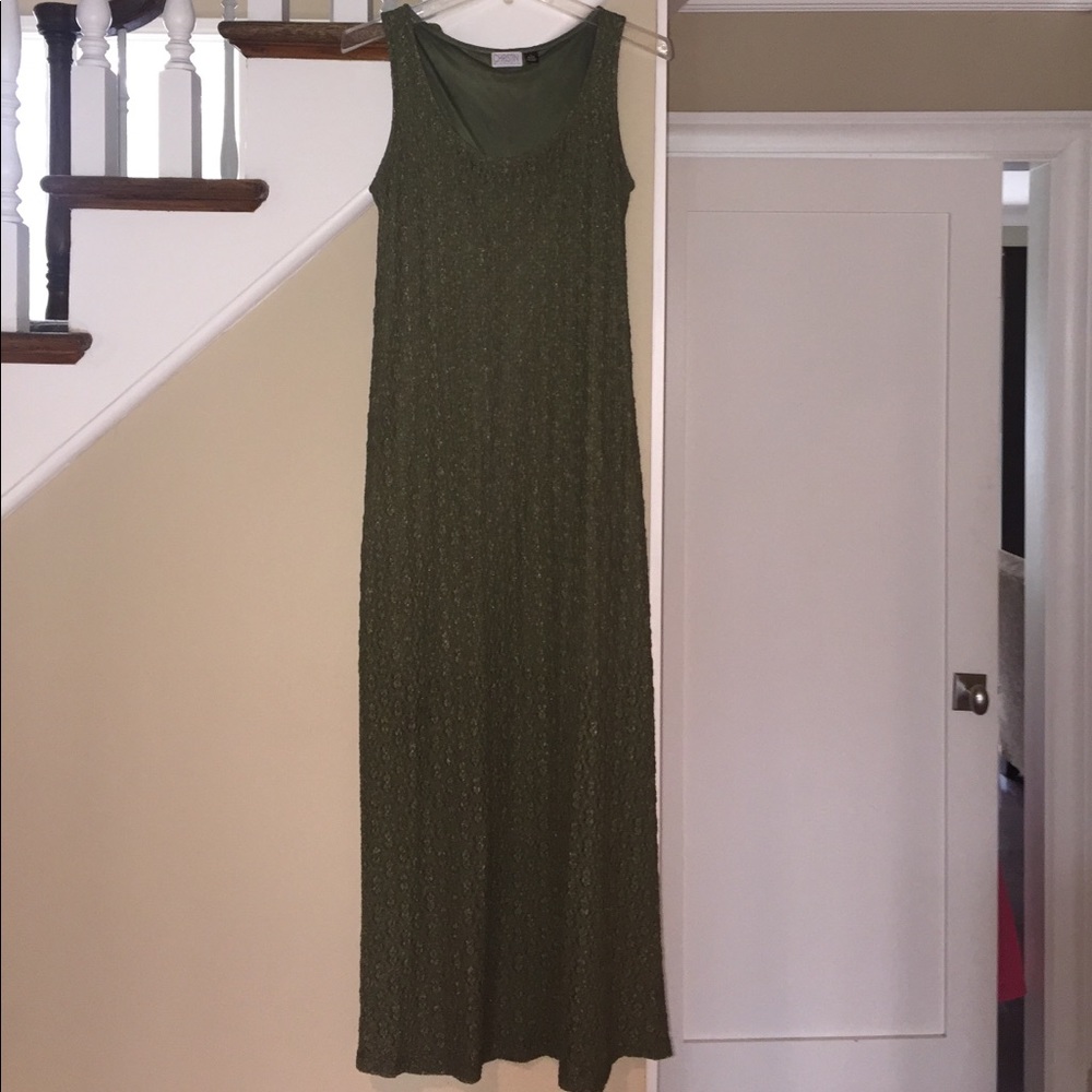 Christin Michaels Deep Green Maxi Dress