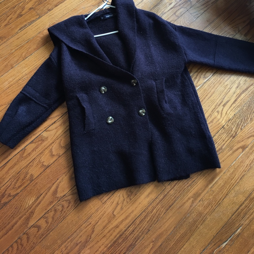 Zara Trafaluc hooded knit sweater