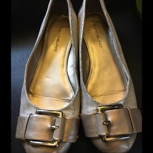 Ballet flats - Gold with buckle