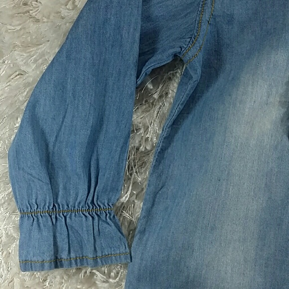 HOST PICK***Chambray Ruffle and Dots Shirt. Kids:) - Picture 6 of 7