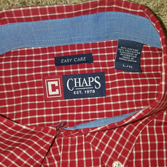 Men Chaps red shirt - Picture 3 of 3