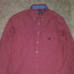 Men Chaps red shirt