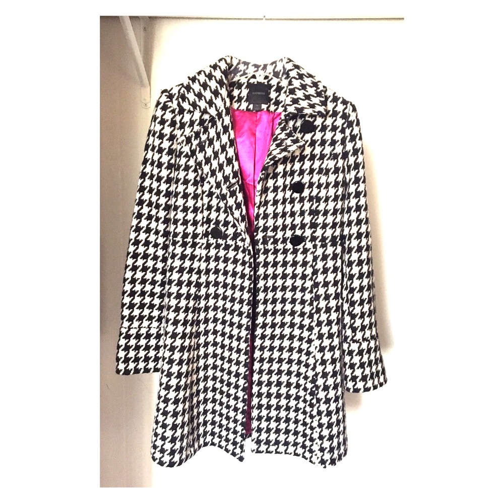 Houndstooth Express Pea Coat